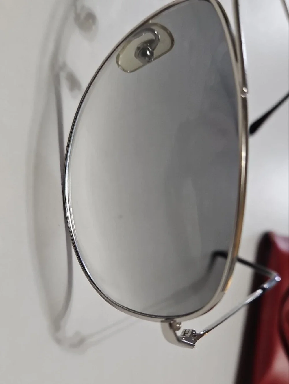 Ray-Ban RB 3293 003/RG 87 13 Silver Aviator Sunglasses with Red Case